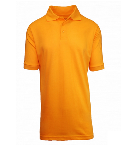 XBE - Boys Short Sleeve School Uniform Polo Shirt in Gold