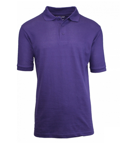 XBE - Boys Short Sleeve School Uniform Polo Shirt in Grape