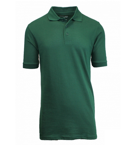 XBE - Boys Short Sleeve School Uniform Polo Shirt in Hunter Green