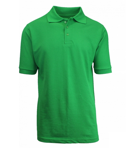 XBE - Boys Short Sleeve School Uniform Polo Shirt in Kelly Green