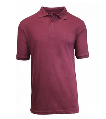 XBE- Boys Short Sleeve School Uniform Polo Shirt in Burgundy