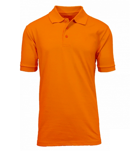 XBE - Boys Short Sleeve School Uniform Polo Shirt in Orange