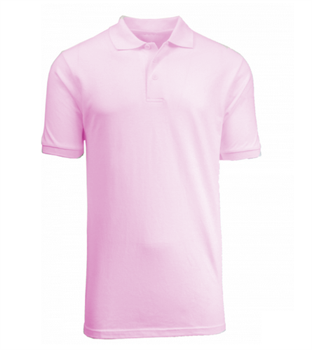 XBE - Boys Short Sleeve School Uniform Polo Shirt in Pink