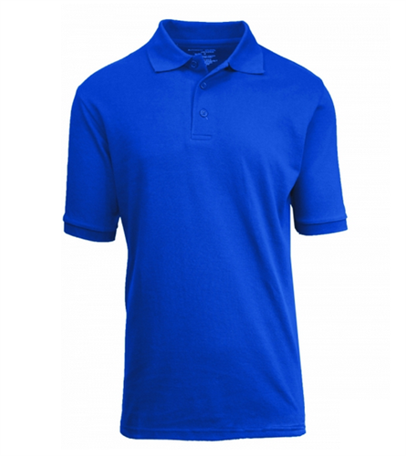 XBE- Boys Short Sleeve School Uniform Polo Shirt in Royal Blue