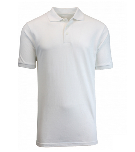 XBE - Boys Short Sleeve School Uniform Polo Shirt in White