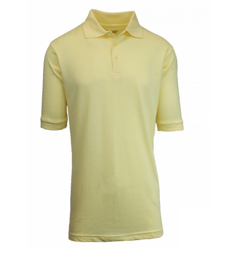 XBE -Boys Short Sleeve School Uniform Polo Shirt in Yellow