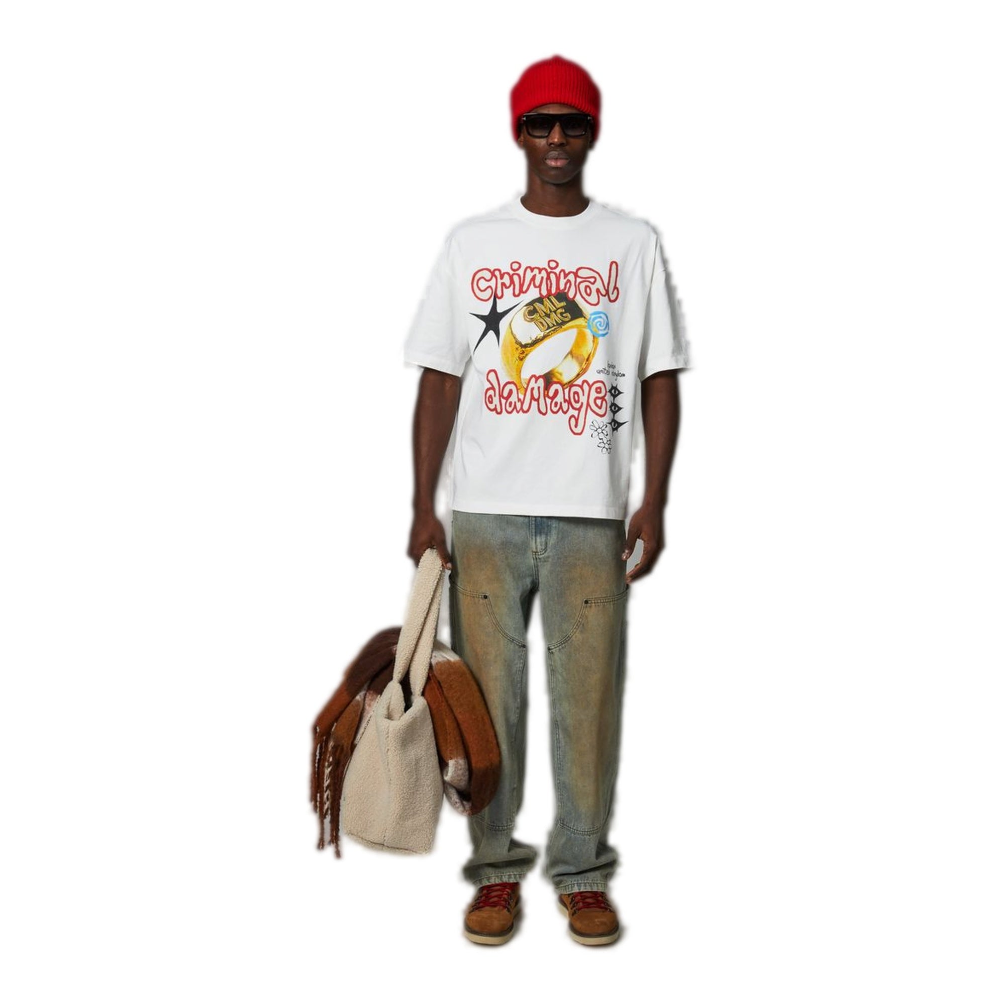 Criminal Damage Men's T-Shirt - White