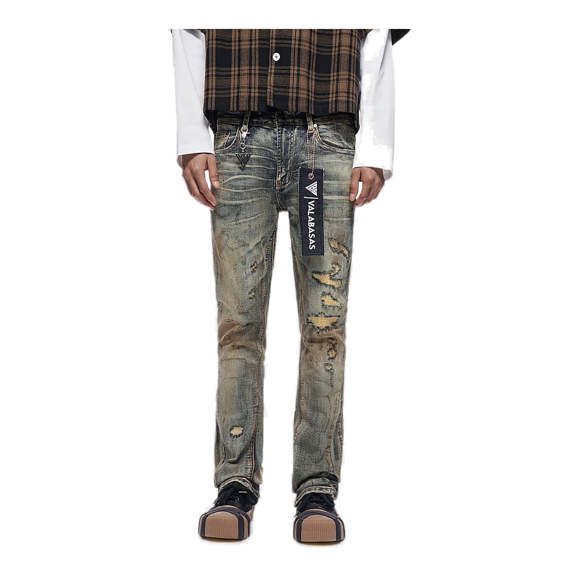 Valabasas Chain Jeans - Vintage Wash