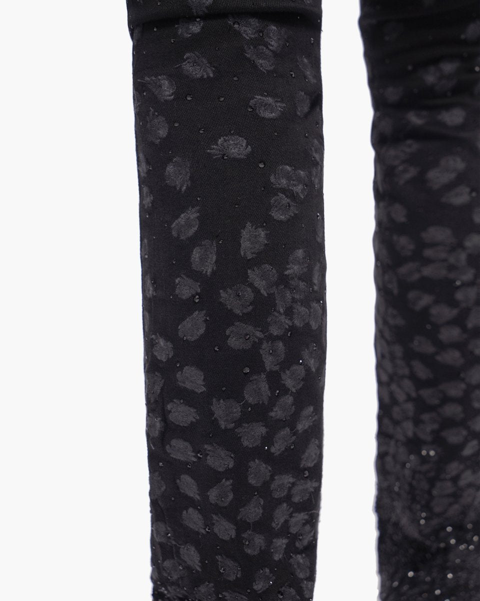 Canite Stacked Jet Black Jeans - Valabasas