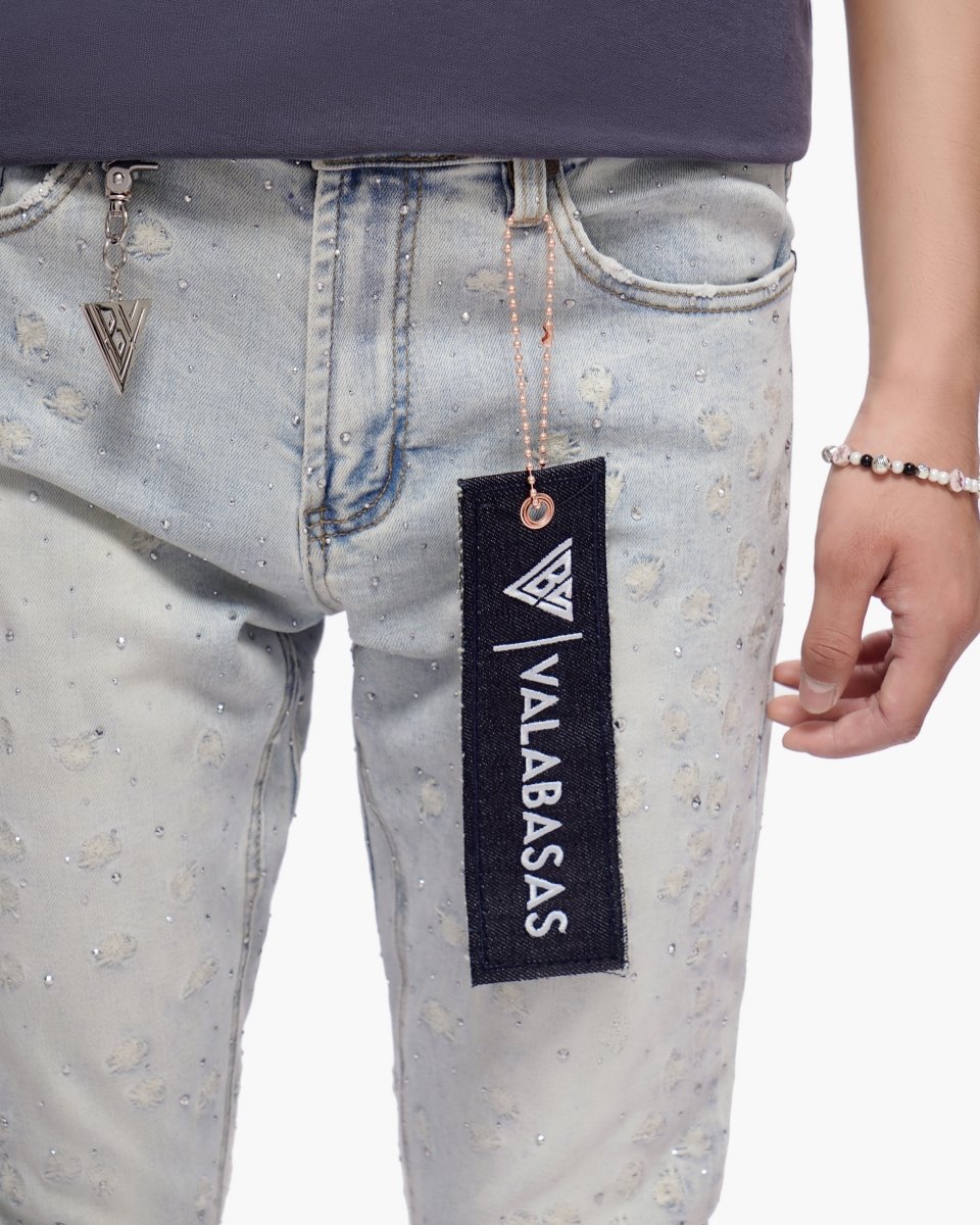 Canite Stacked Light Blue Wash Jeans - Valabasas