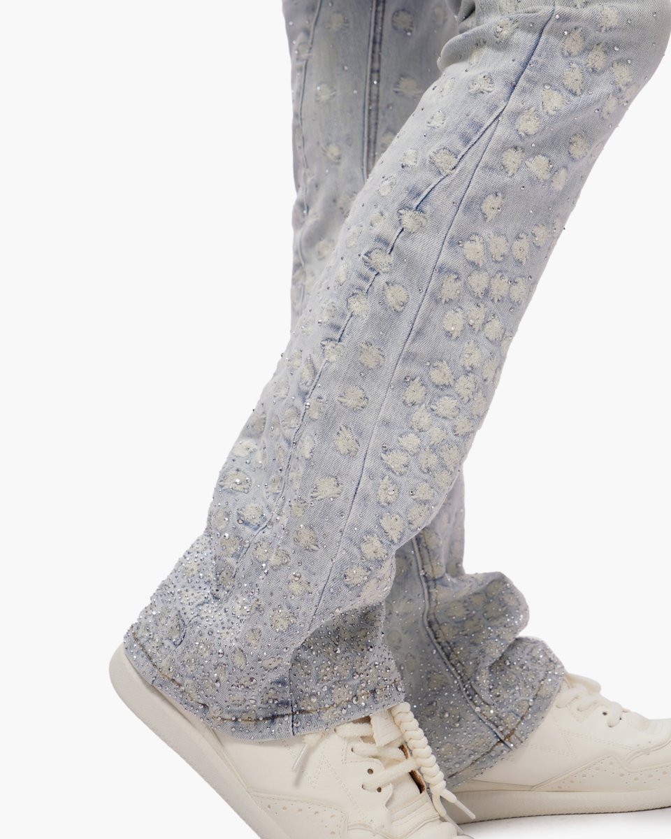 Canite Stacked Light Blue Wash Jeans - Valabasas