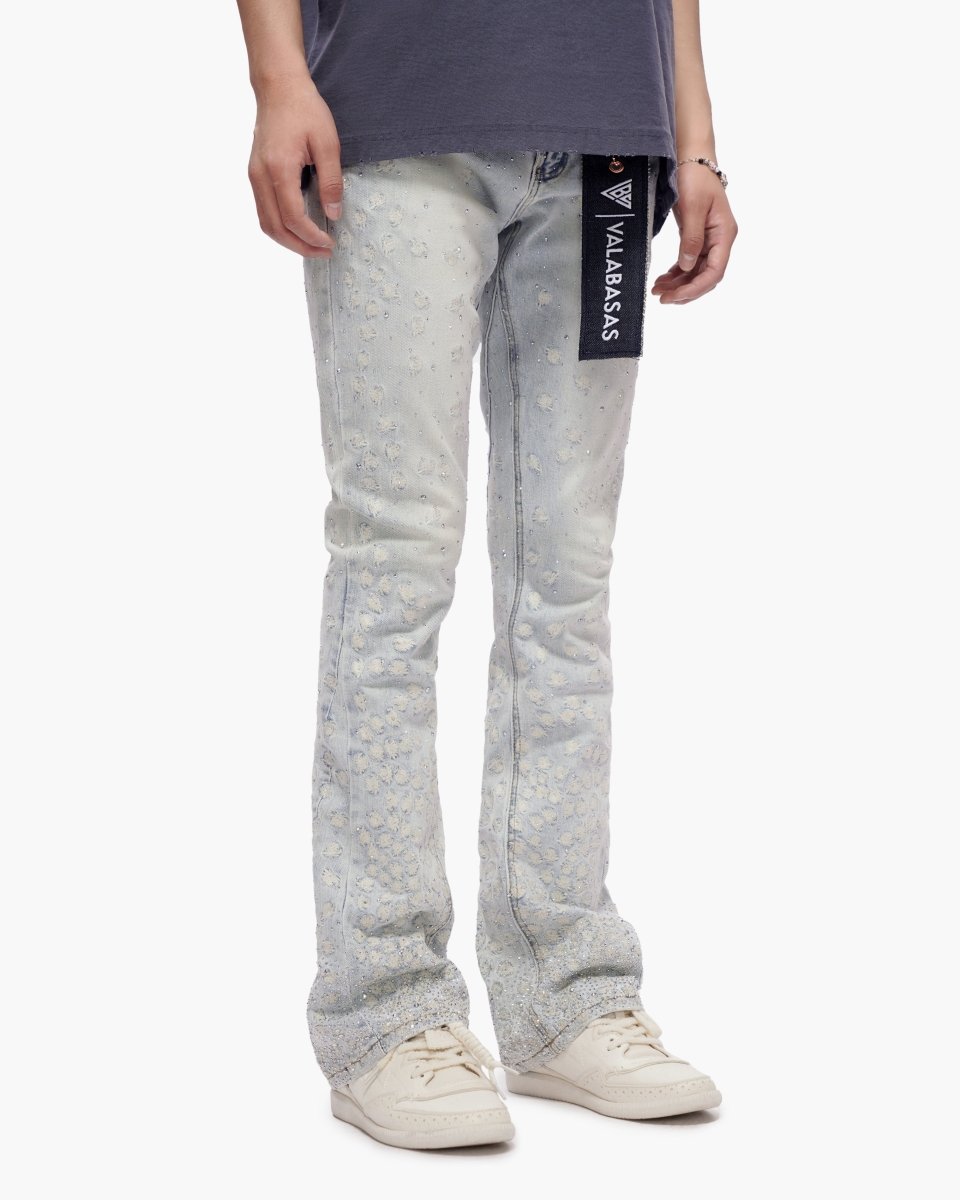 Canite Stacked Light Blue Wash Jeans - Valabasas