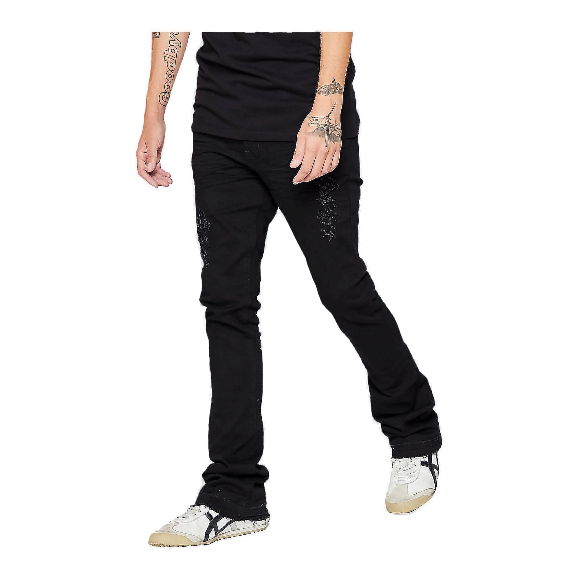 6th Nbrhd Pali Jeans - Stacked Fit Black