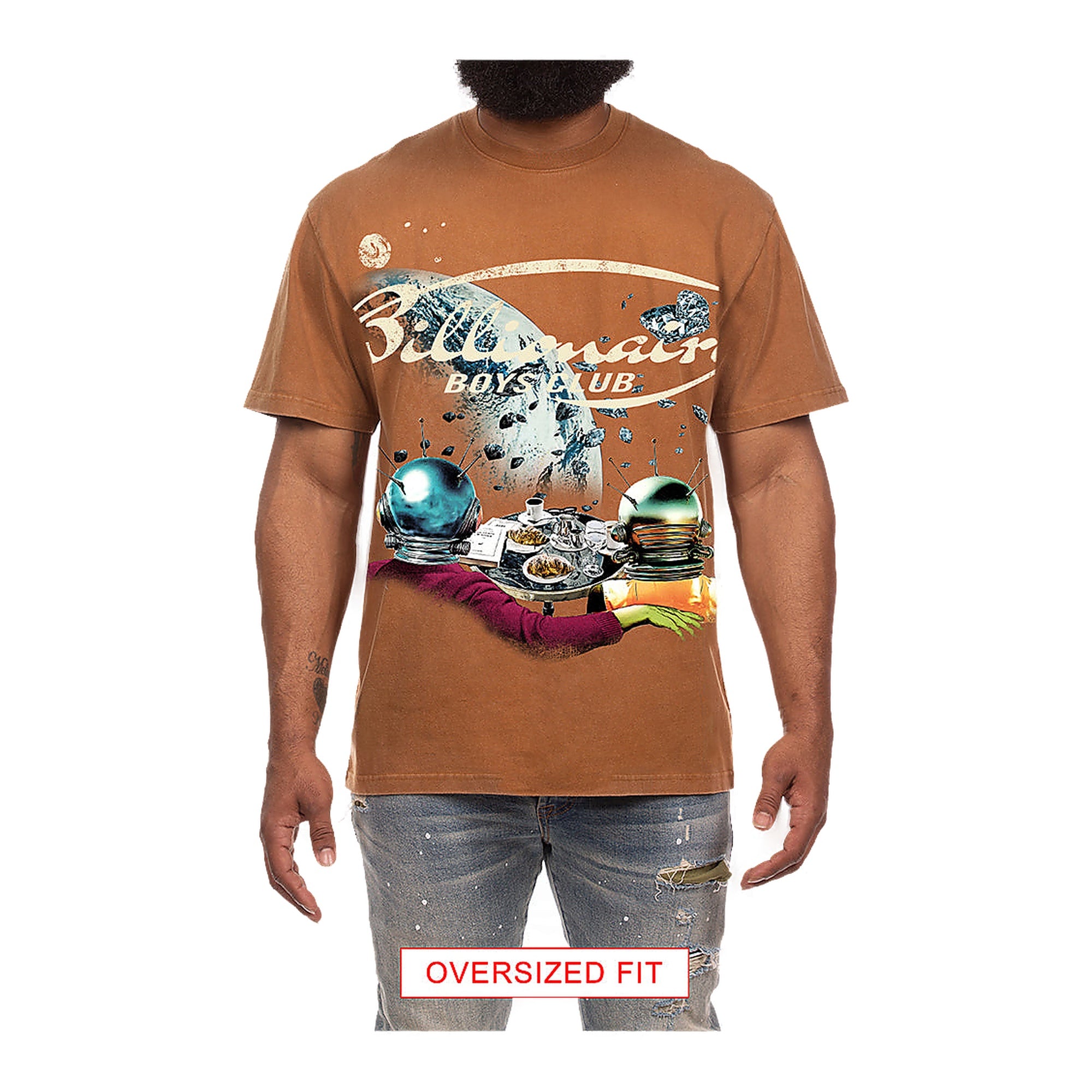 Billionaire Boys Club Asteroids Ss Knit Men's T-Shirt - Brown