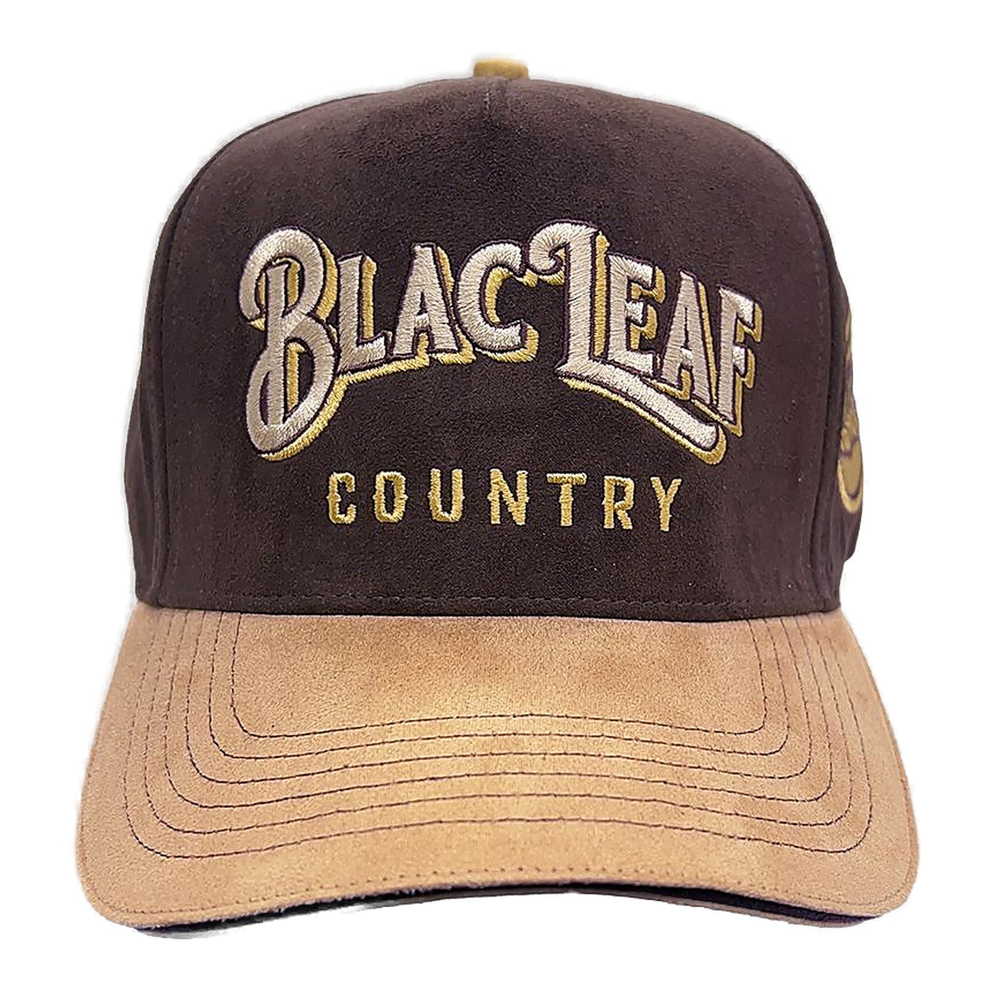 Black Leaf Trucker Hat - Brown