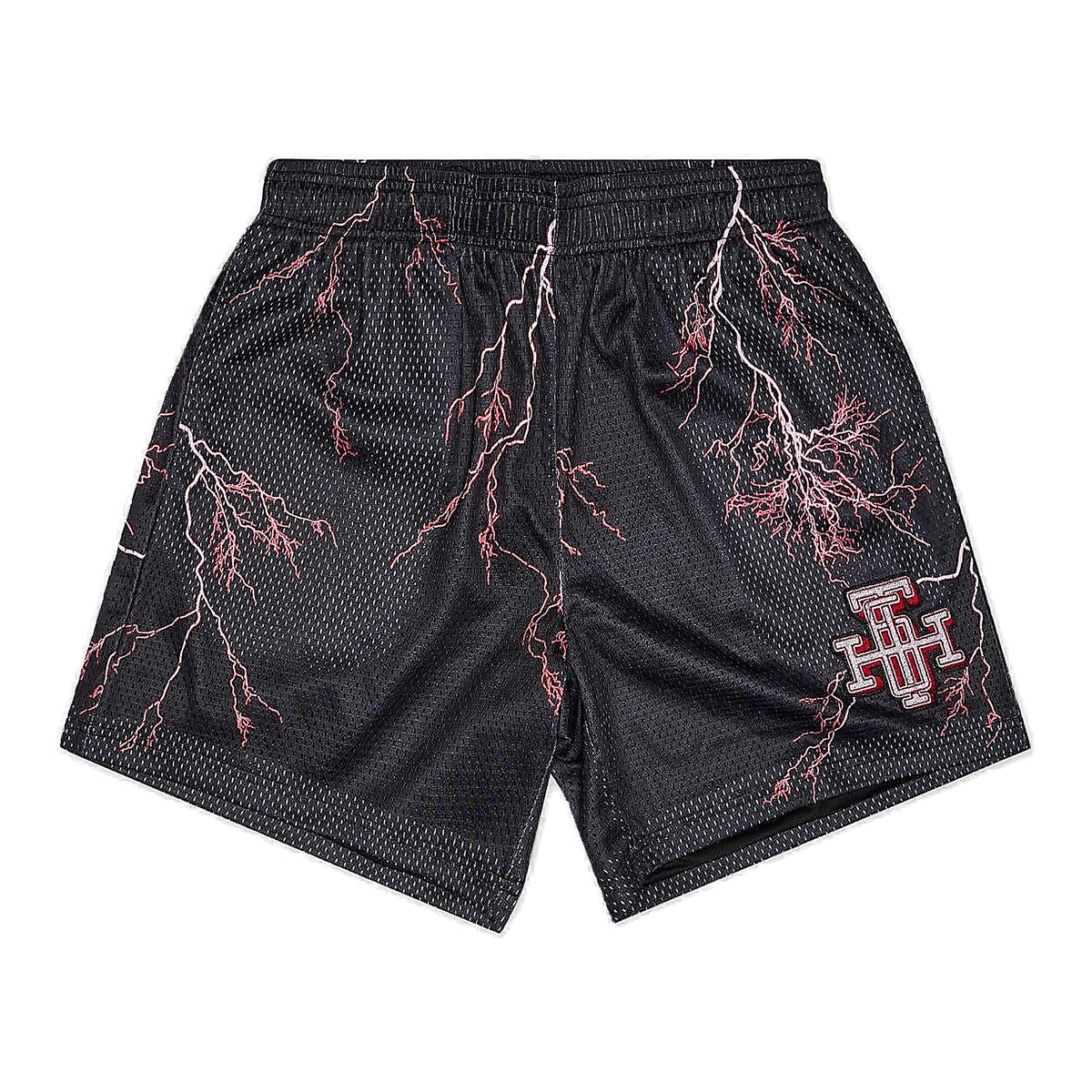 6th Nbrhd Try-Outs Shorts - Lightning Graphic Bk Red