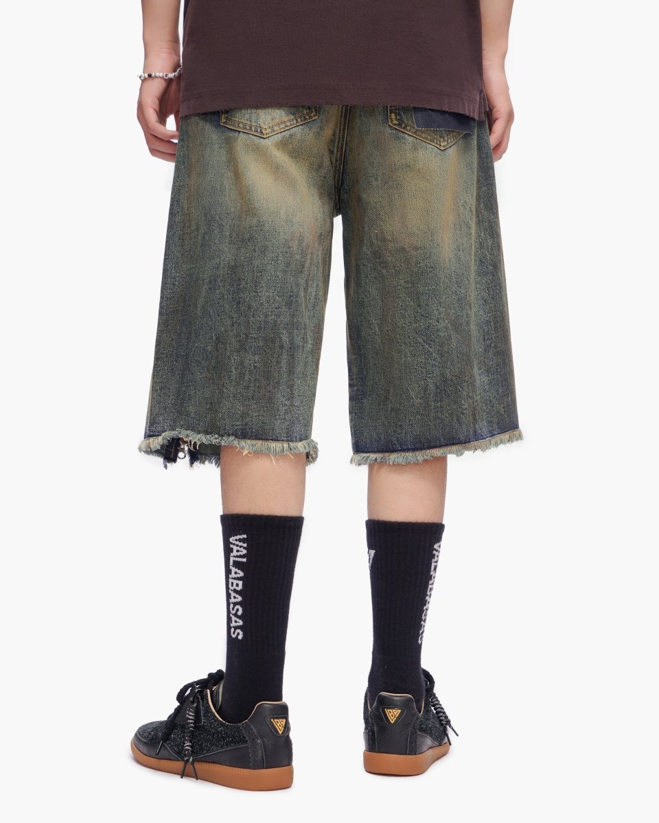 Chosen Jorts Dark Blue Vintage - Valabasas