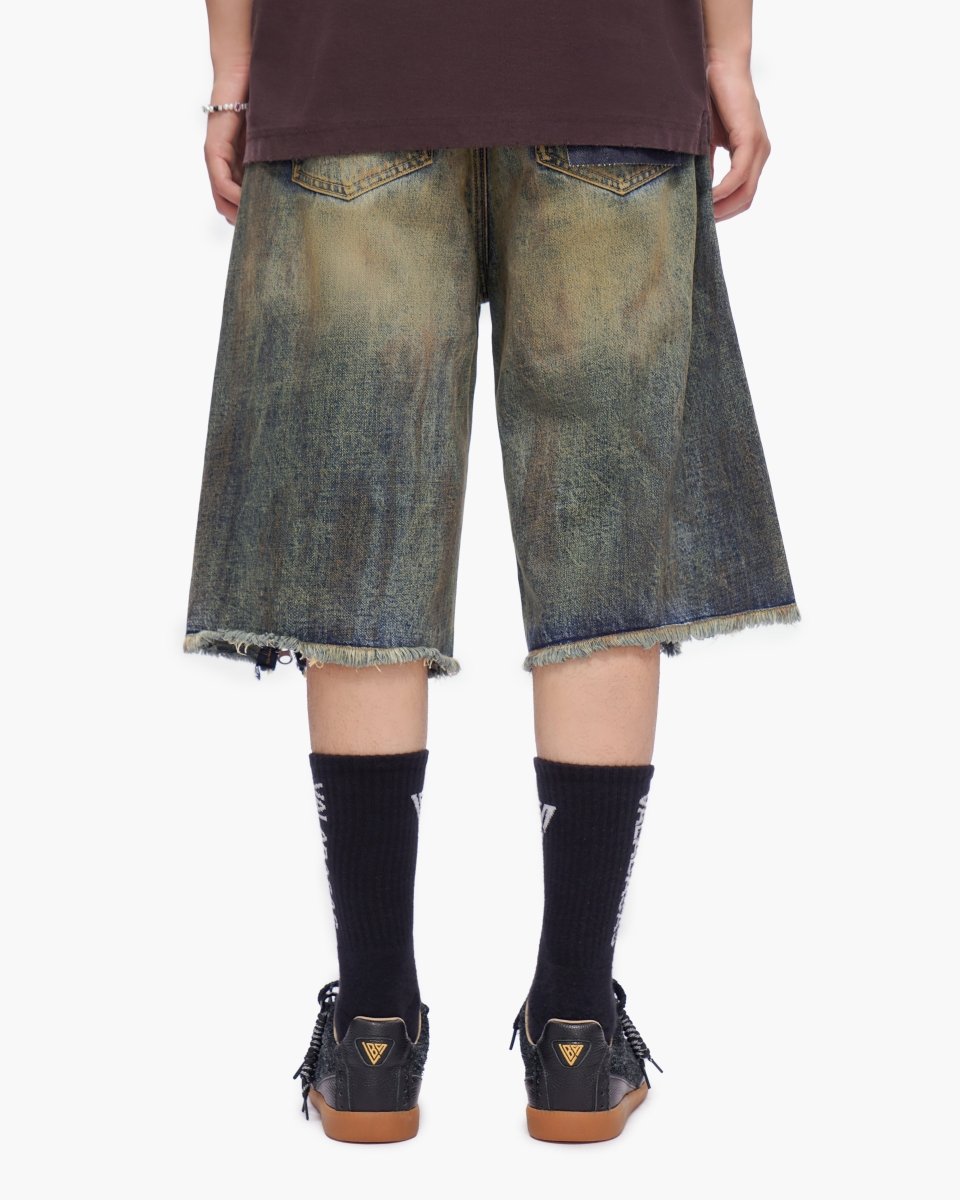 Chosen Jorts Dark Blue Vintage - Valabasas