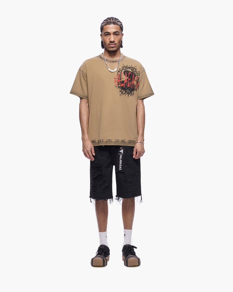 Clipped Jorts Black Waxed - Valabasas