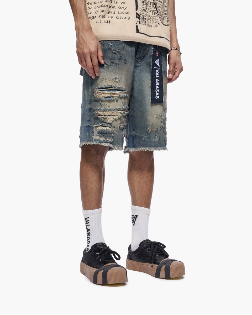 Clipped Jorts Dirty Washed - Valabasas