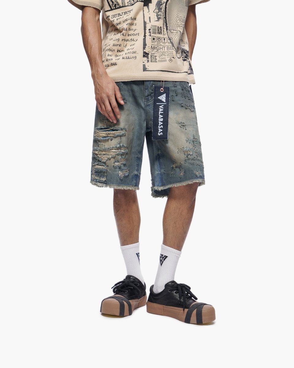 Clipped Jorts Dirty Washed - Valabasas