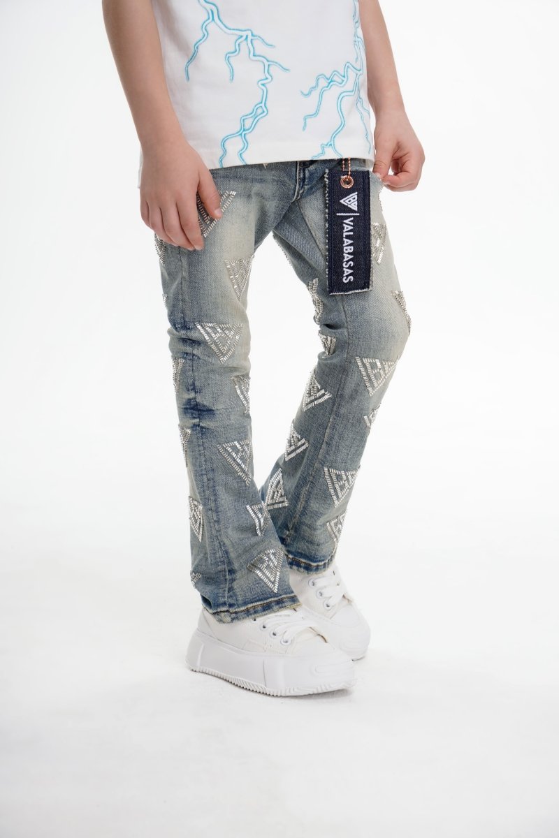 Code Kids Stacked Denim Vintage Wash - Valabasas