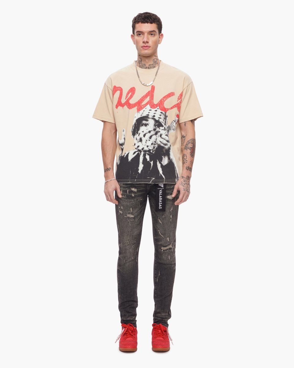 Collage Skinny Denim Grey Vintage Wash - Valabasas