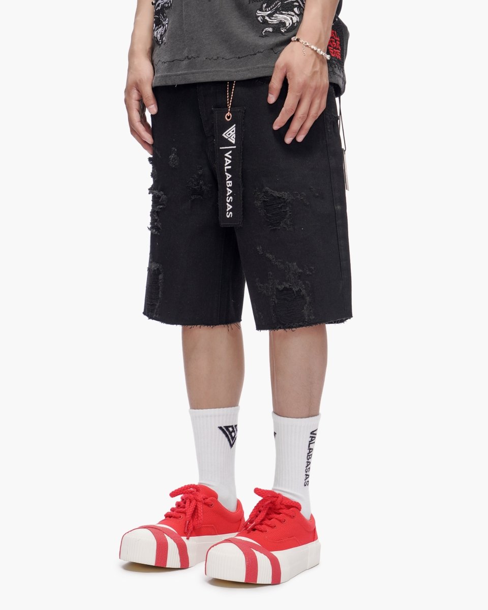 Compass Shorts Jet Black - Valabasas