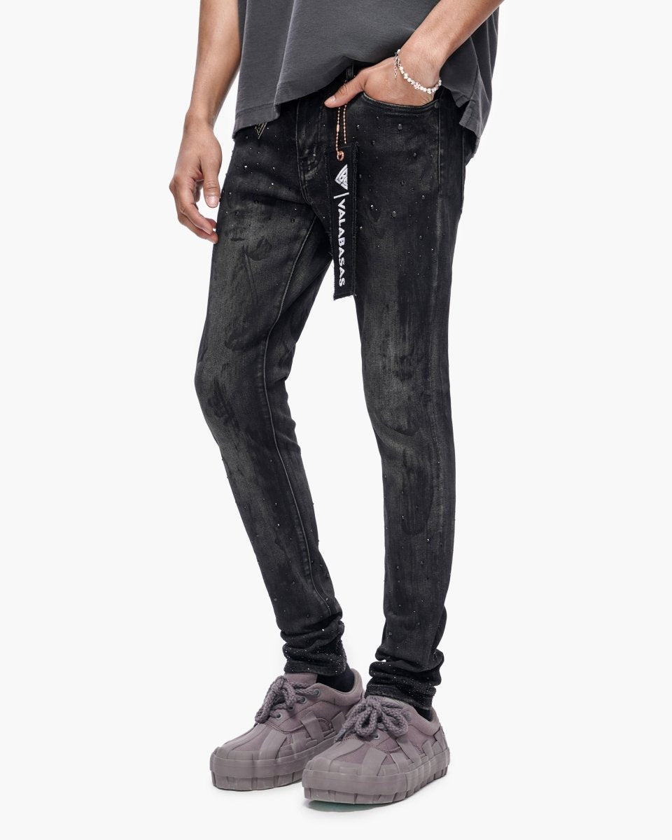 Cumilo Skinny Black Wash Jeans - Valabasas