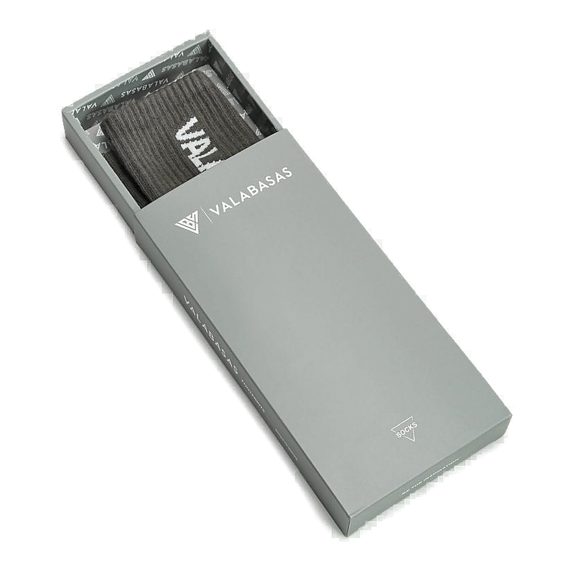 Valabasas Footprint Graphite Socks - Gray