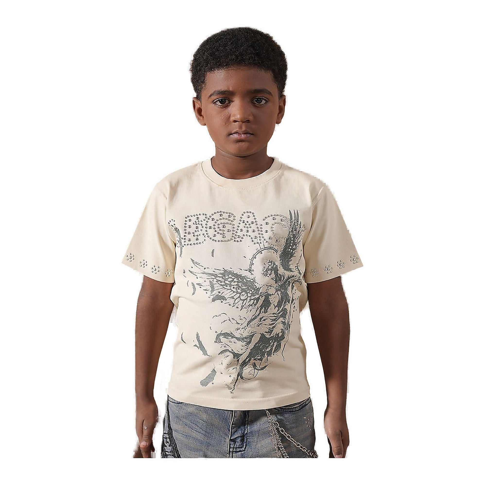 Elite Premium Legacy Washed Youth Tee - Graphic White