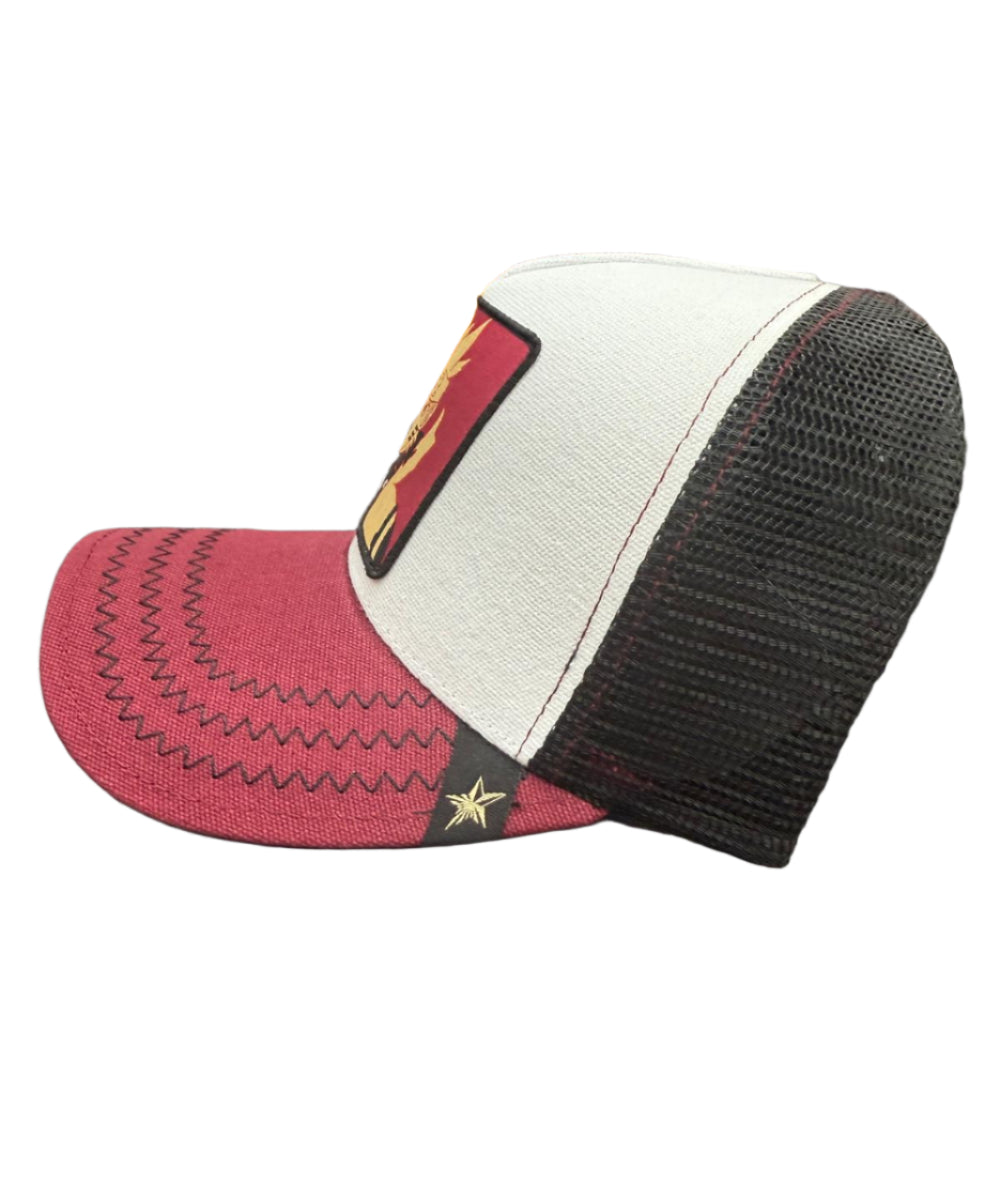 Gold Star Naruto Trucker Hat - Red