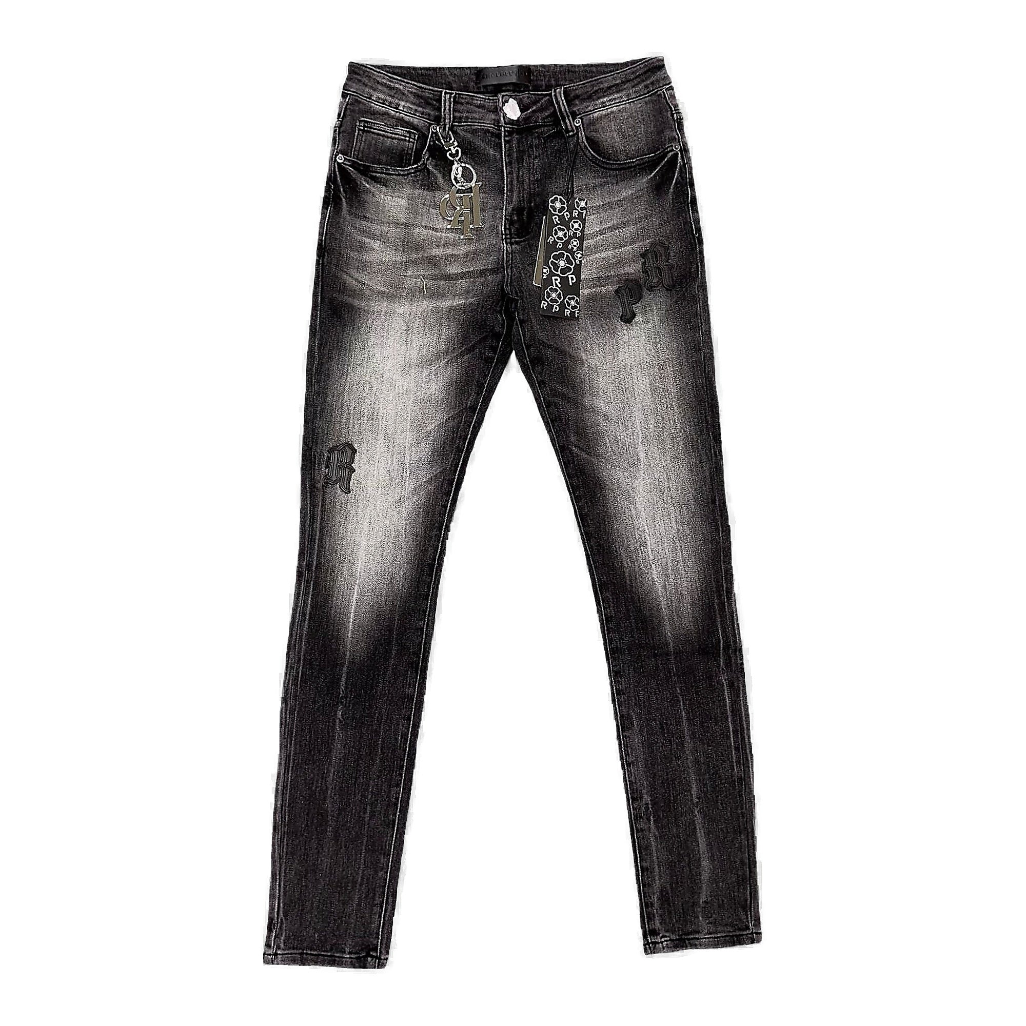 Red Poppy Men's Jeans - Black Wash