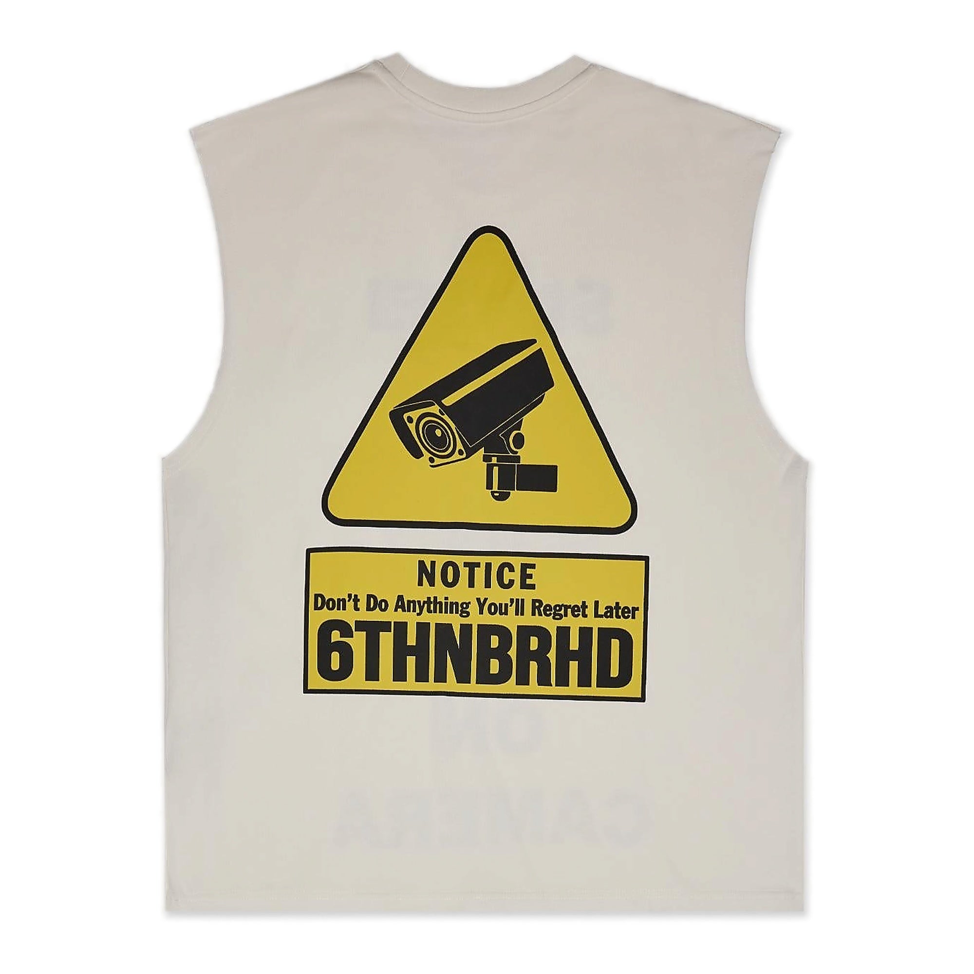 6Th Nbrhd Notice Sleeveless Tee Men's Tank Top - White