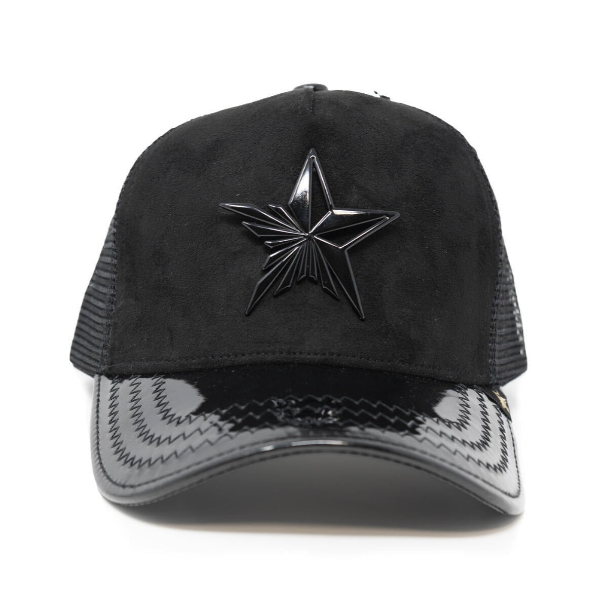 Gold Star Star Trucker Hat - Black