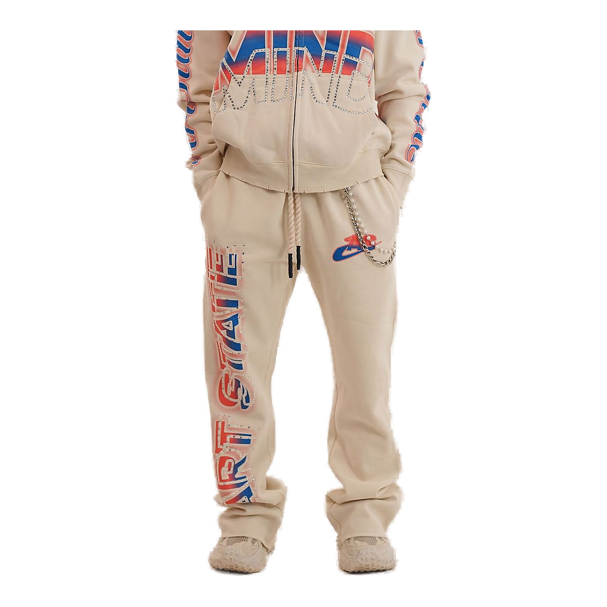 Elite Premium Men's Track Pants - Beige