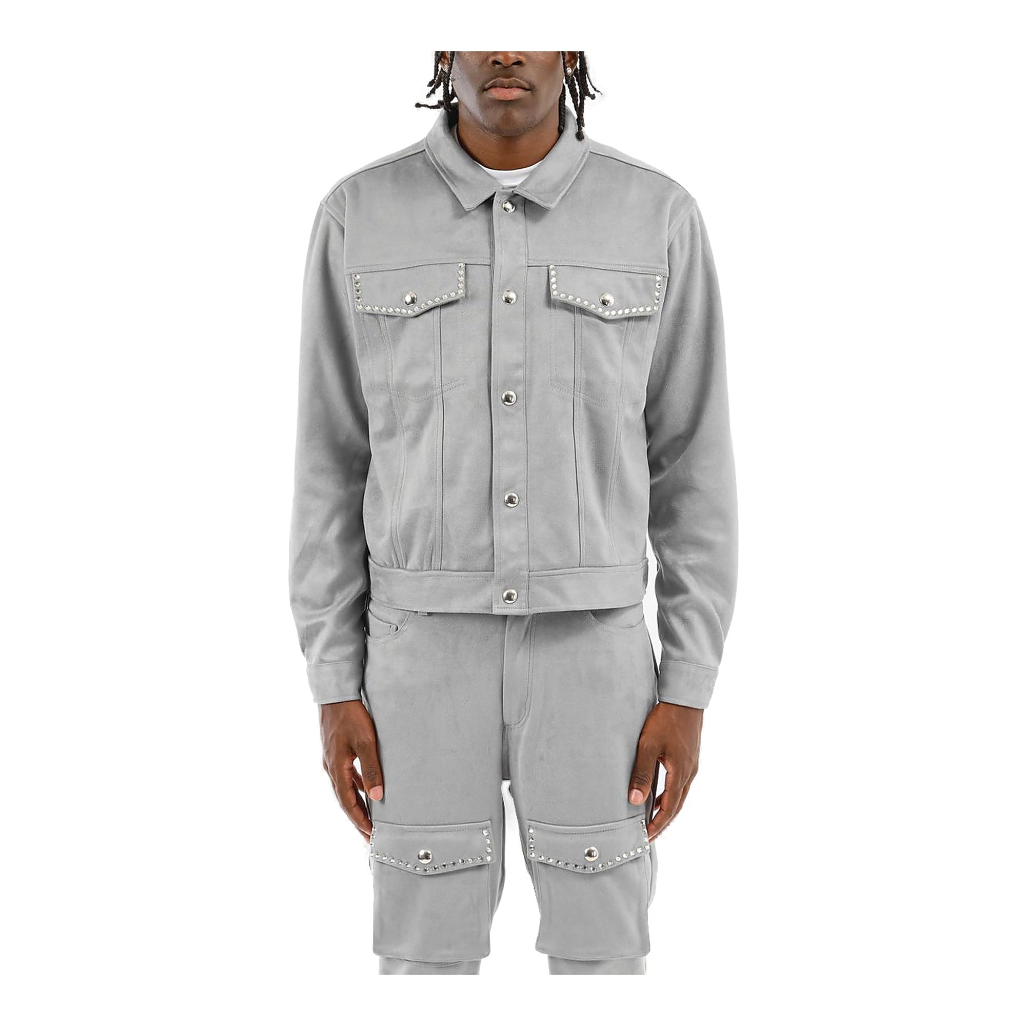 Copper Rivet On Suede Crop Jkt Women's Jacket