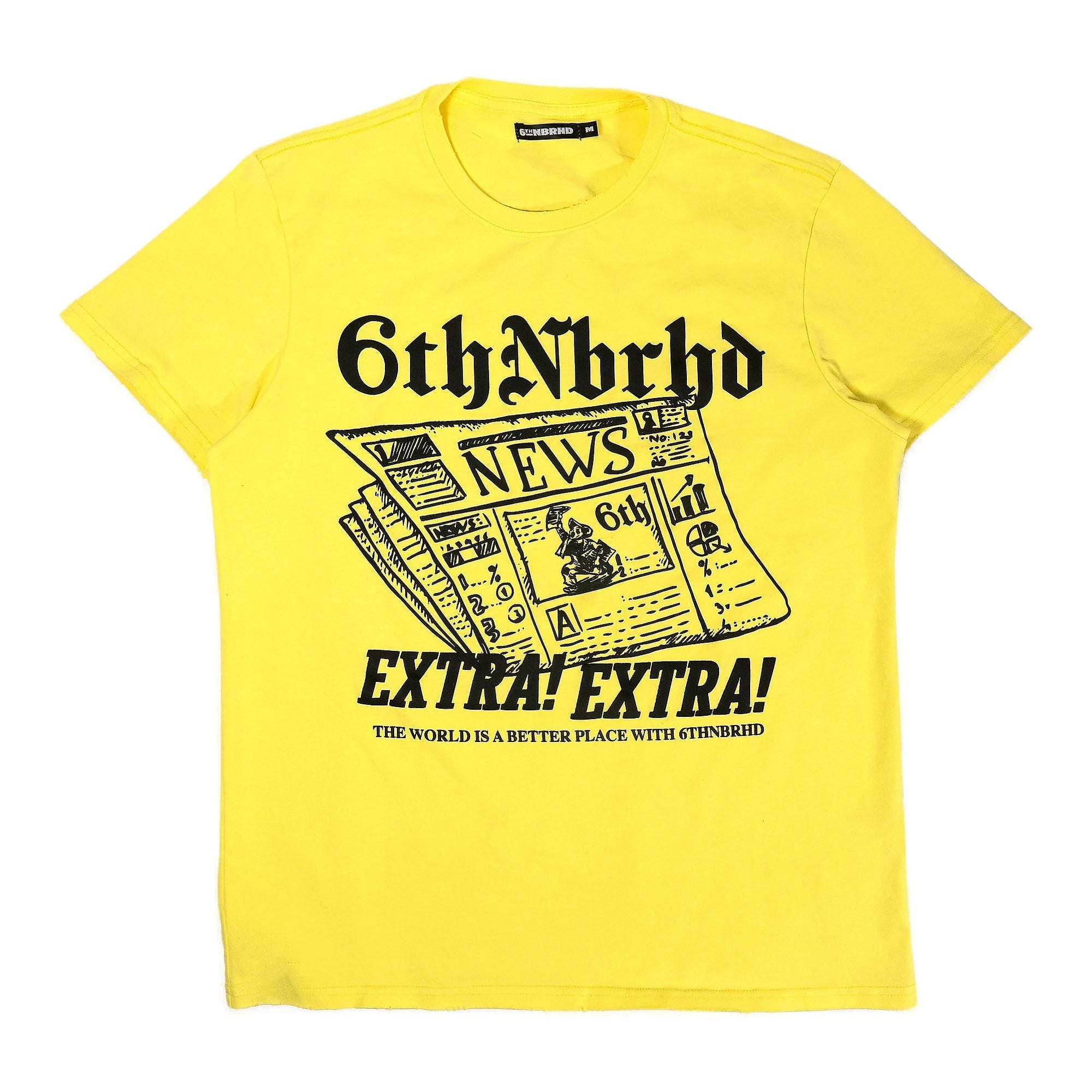 6Th Nbrhd Times Men's T-Shirt - Yellow