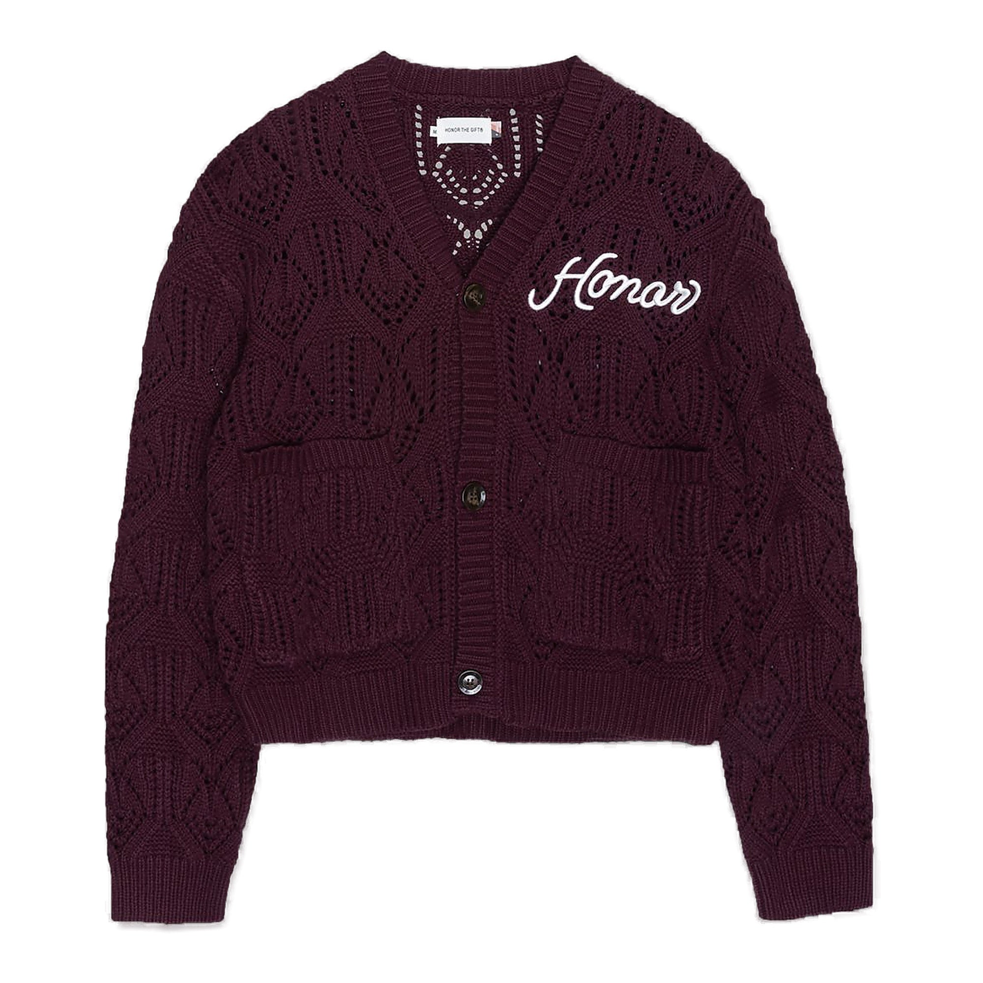 Honor The Gift Cable Sweater - Burgundy