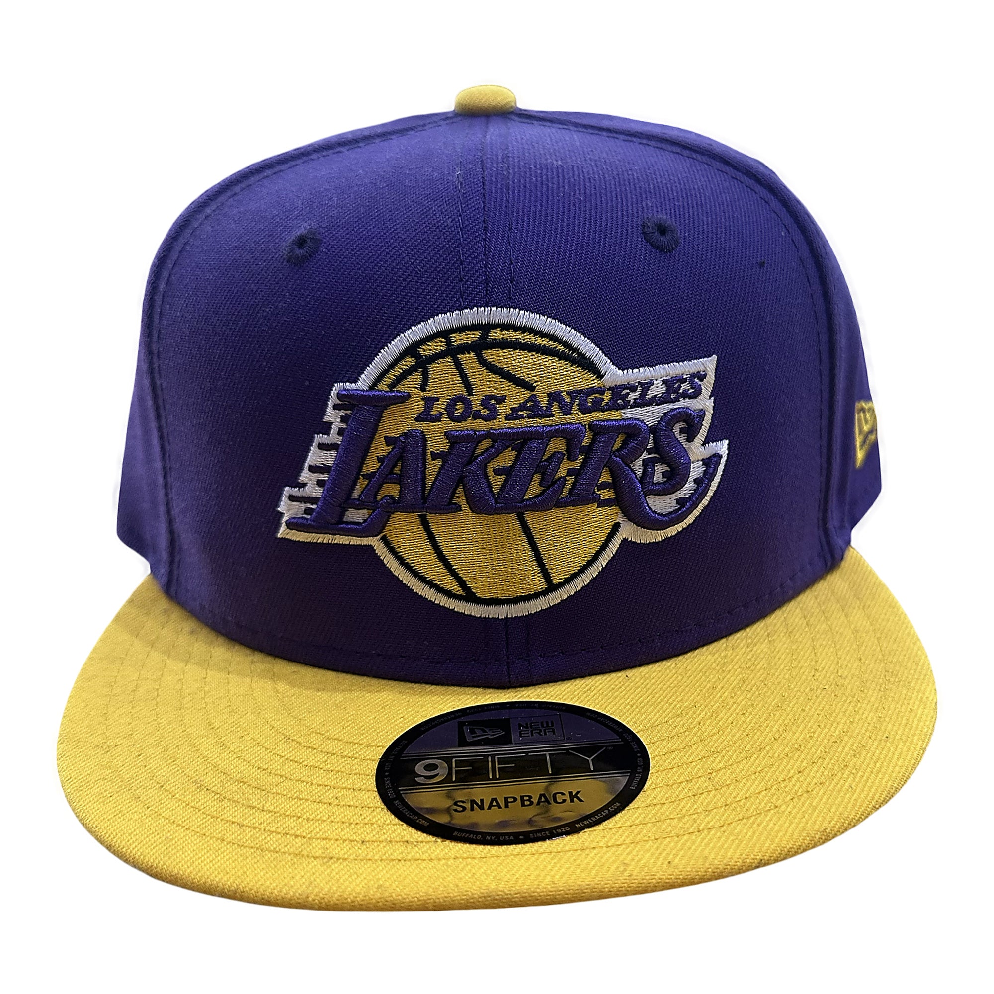 New Era Lakers Snapback Hat - Raised Logo