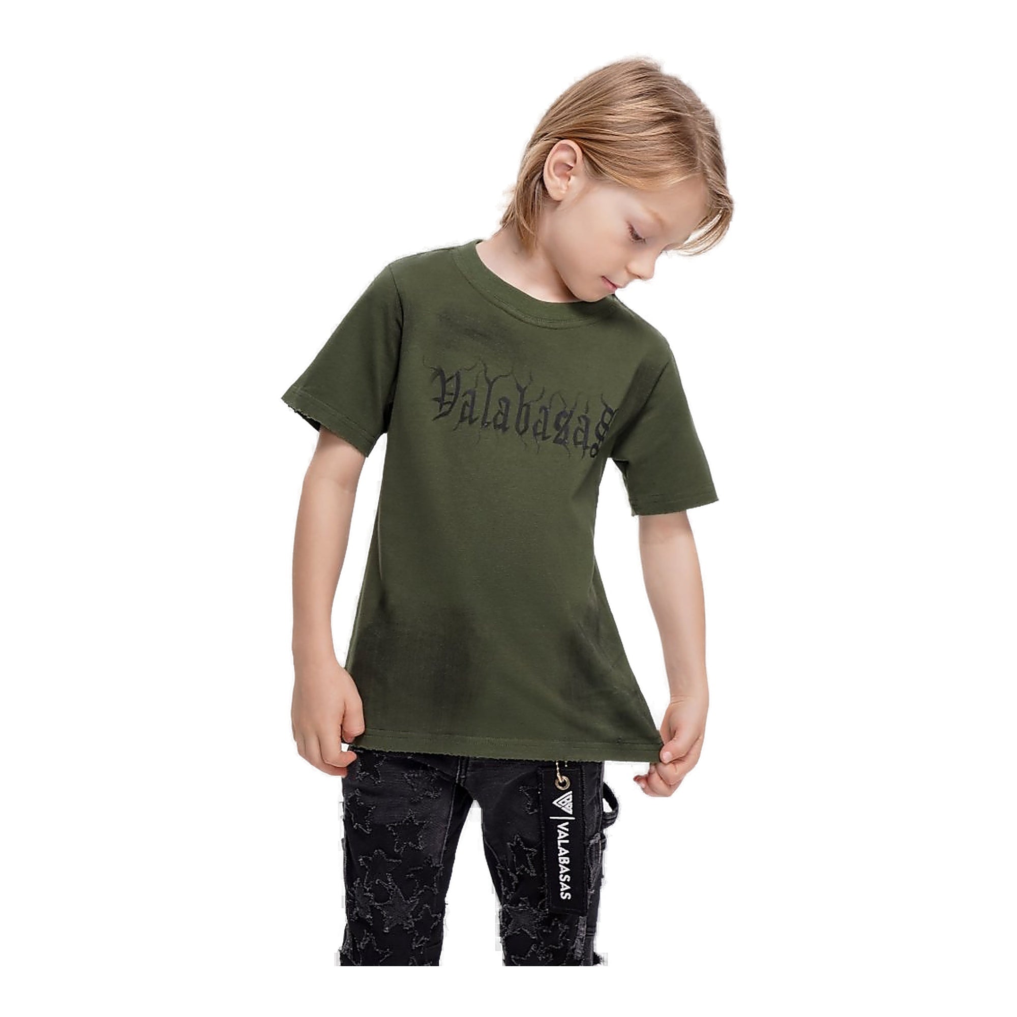 Valabasas Inked Elegance Tee Vintage Youth T-Shirt - Vintage Color