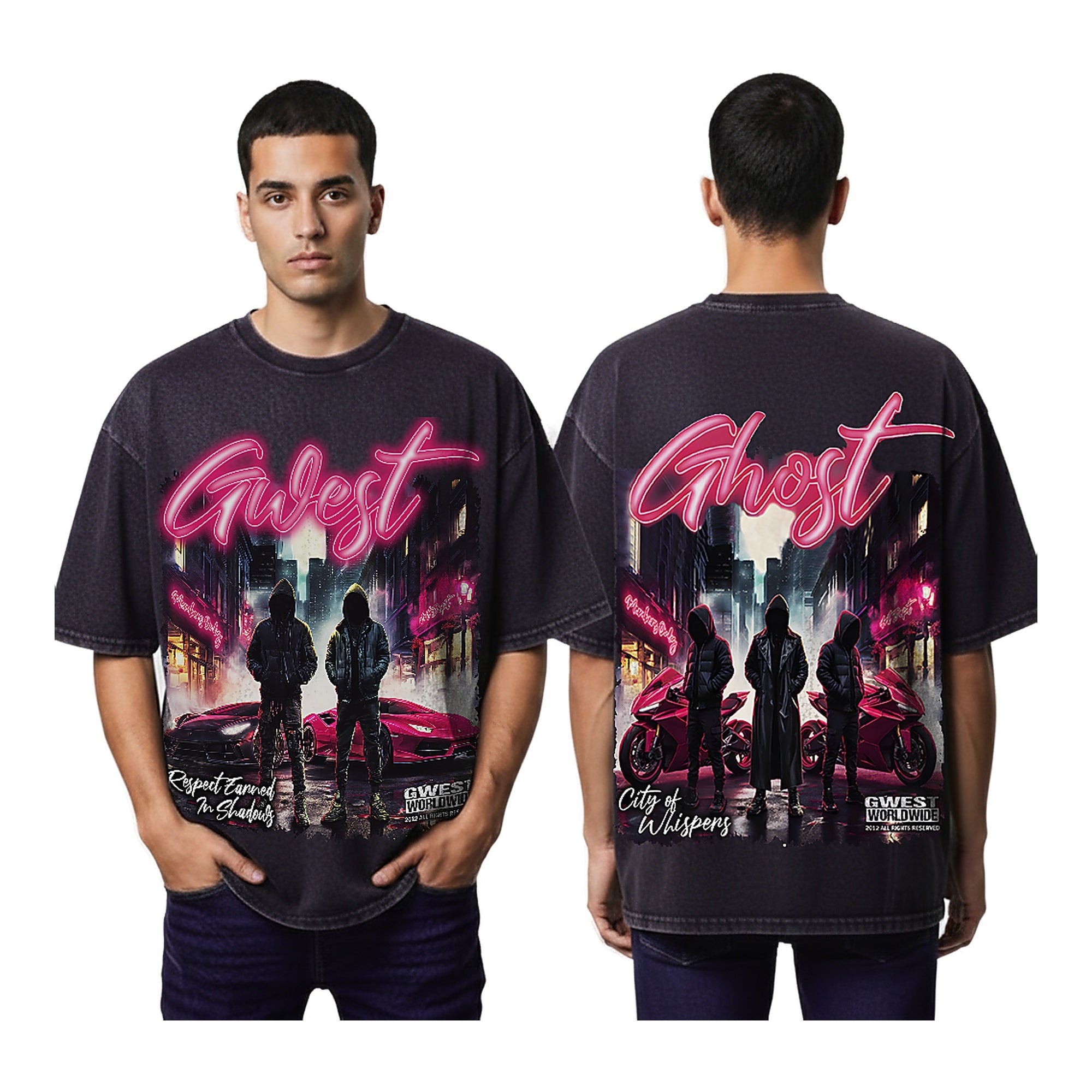 G-West Night Drifters T-Shirt - Oversized