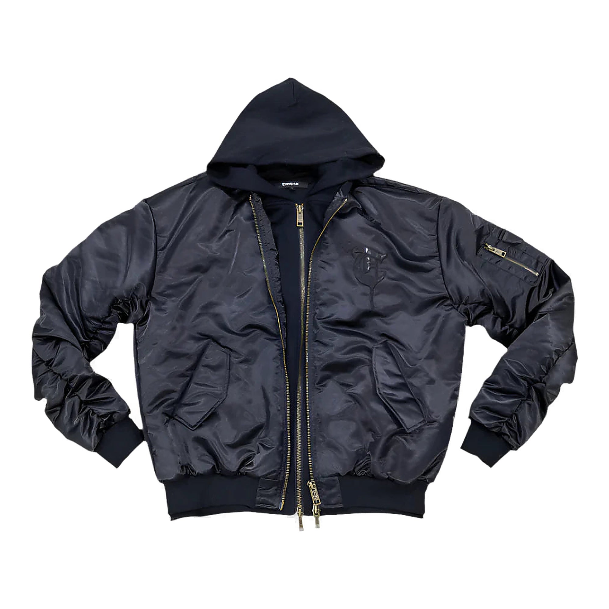 Trnchs Worn For War Men's Bomber Jacket - Black