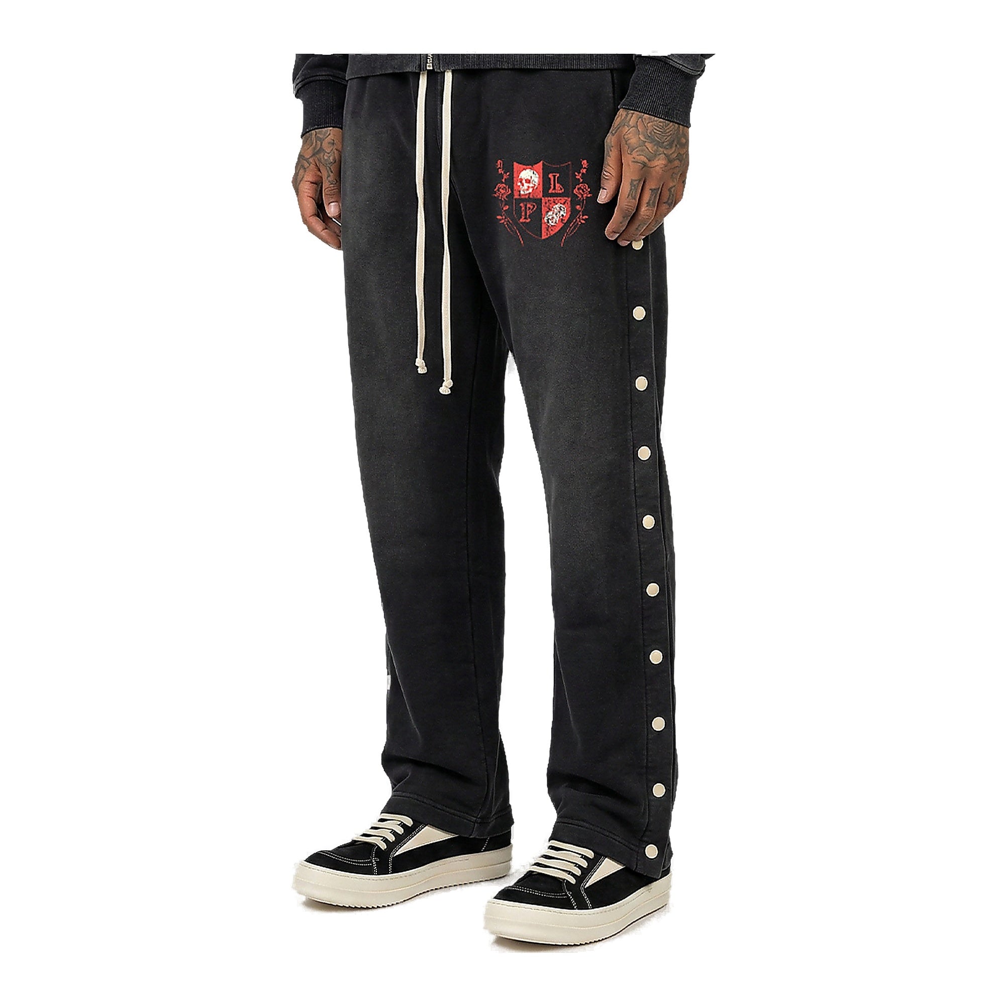 Paradise Lost Crest Snap Trouser Men's Sweatpants - Black