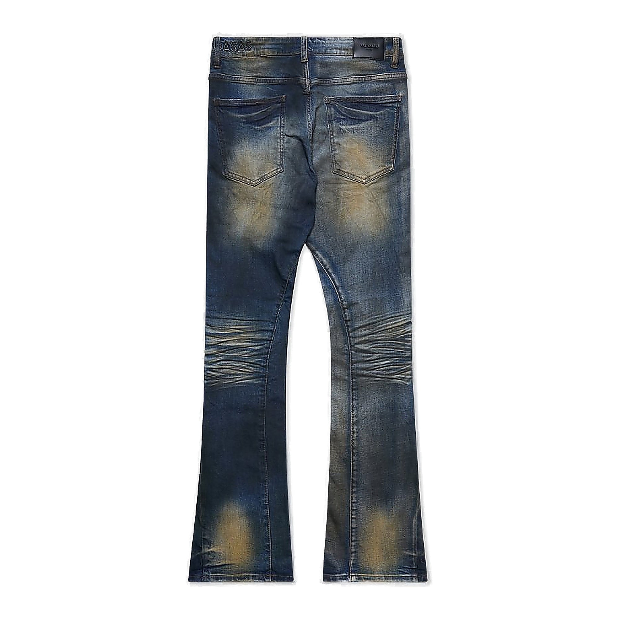 Valabasas Fade Jeans - Stacked Flare Vt Blue Dk Blue Wash