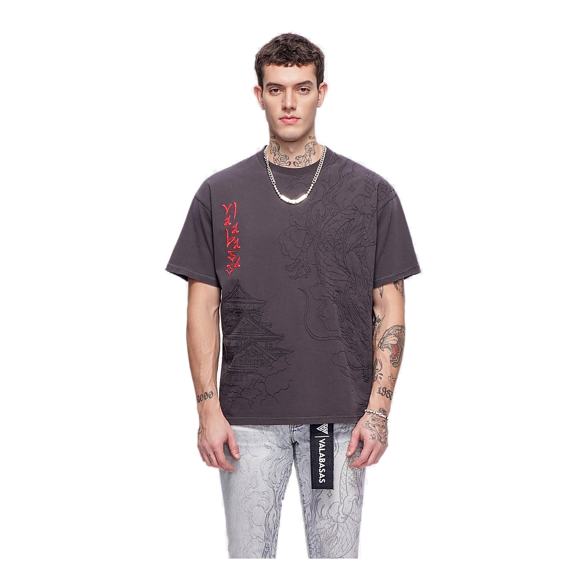 Valabasas Dragon Temple Tee - Washed