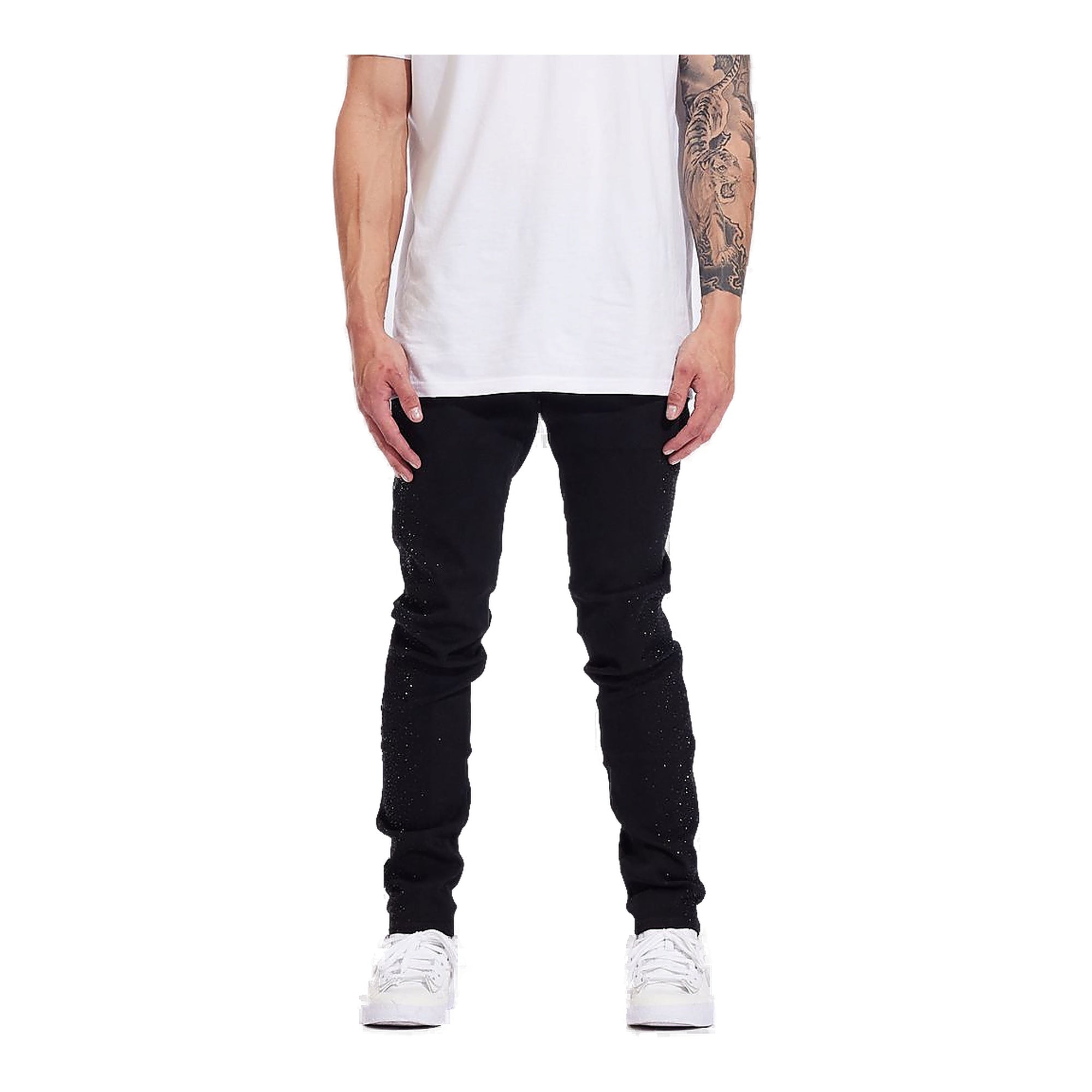 Embellish Frost Denim Men's Jeans - Black