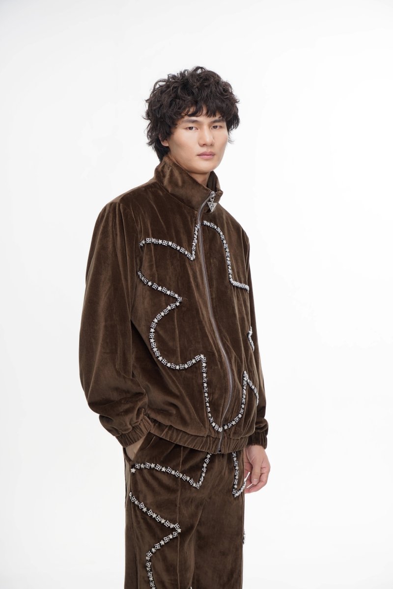 Eden Velvet Jacket Brown - Valabasas