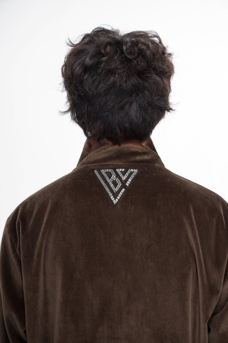 Eden Velvet Jacket Brown - Valabasas