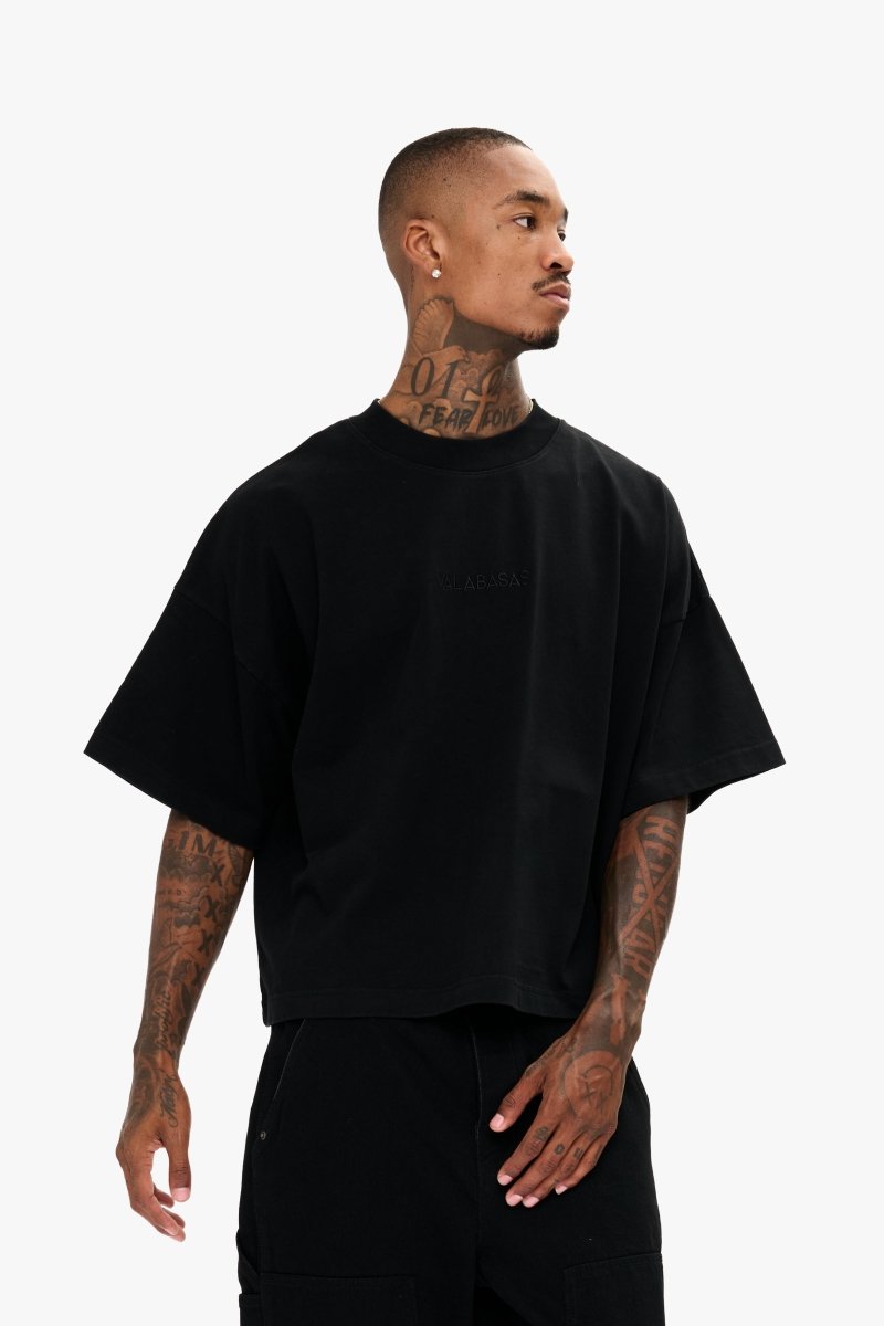 Essential Crop Tee Black - Valabasas